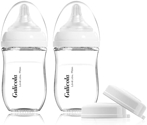 Glass Bottle, 5 oz, 2-Pack, White
