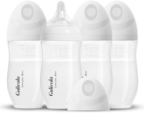 PP Bottles, 8 oz, 4-Pack, White