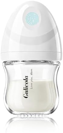 Small Glass Bottle, 3 oz, Single, White